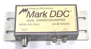 Magnum Microwave Mark DDC C24-3 Dual Downconverter 3.7-4.2GHz C-Band RF